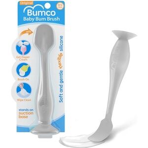 New In Packaging, Bumco Soft Silicone Diaper Cream Applicator - Gray